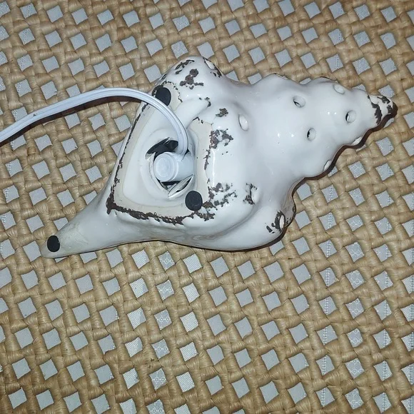 Ceramic  Nautical Conch shell light Vtg - Picture 6 of 12